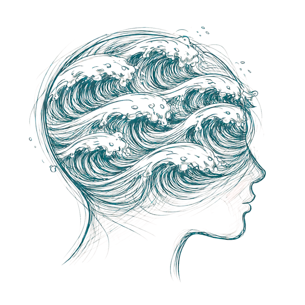 Mente con olas